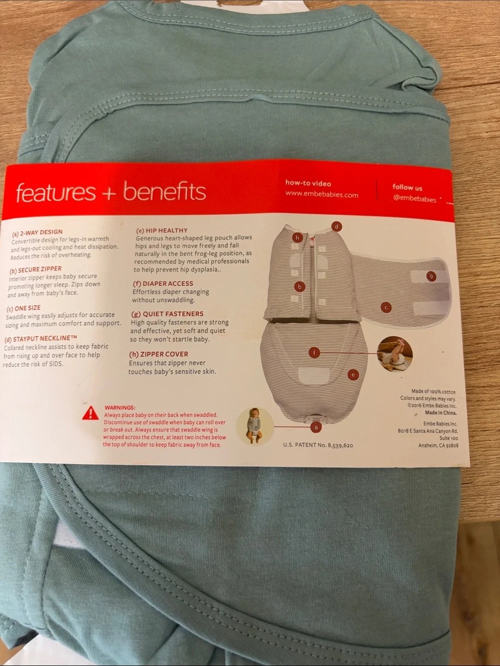 Embe way swaddle